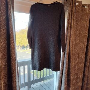 Eileen Fisher Charcoal Long Sleeve Dress